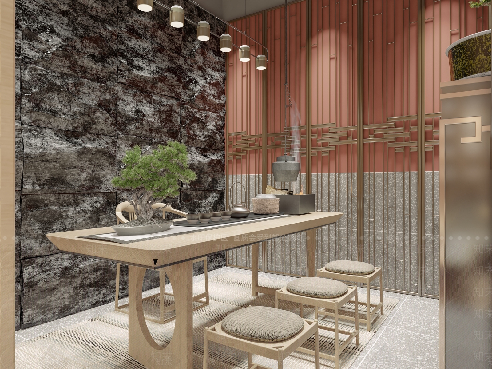 新中式火锅店3D模型下载【ID:1141532749】