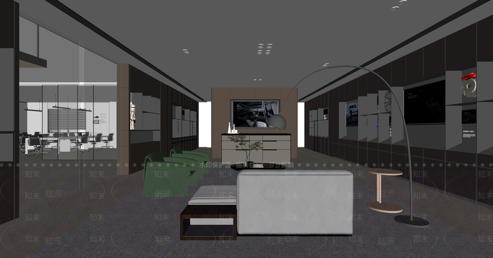 现代汽修店SU模型下载【ID:1141319146】