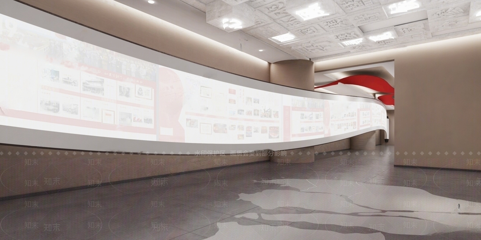 现代文化展厅SU模型下载【ID:1141315473】_知末su模型网