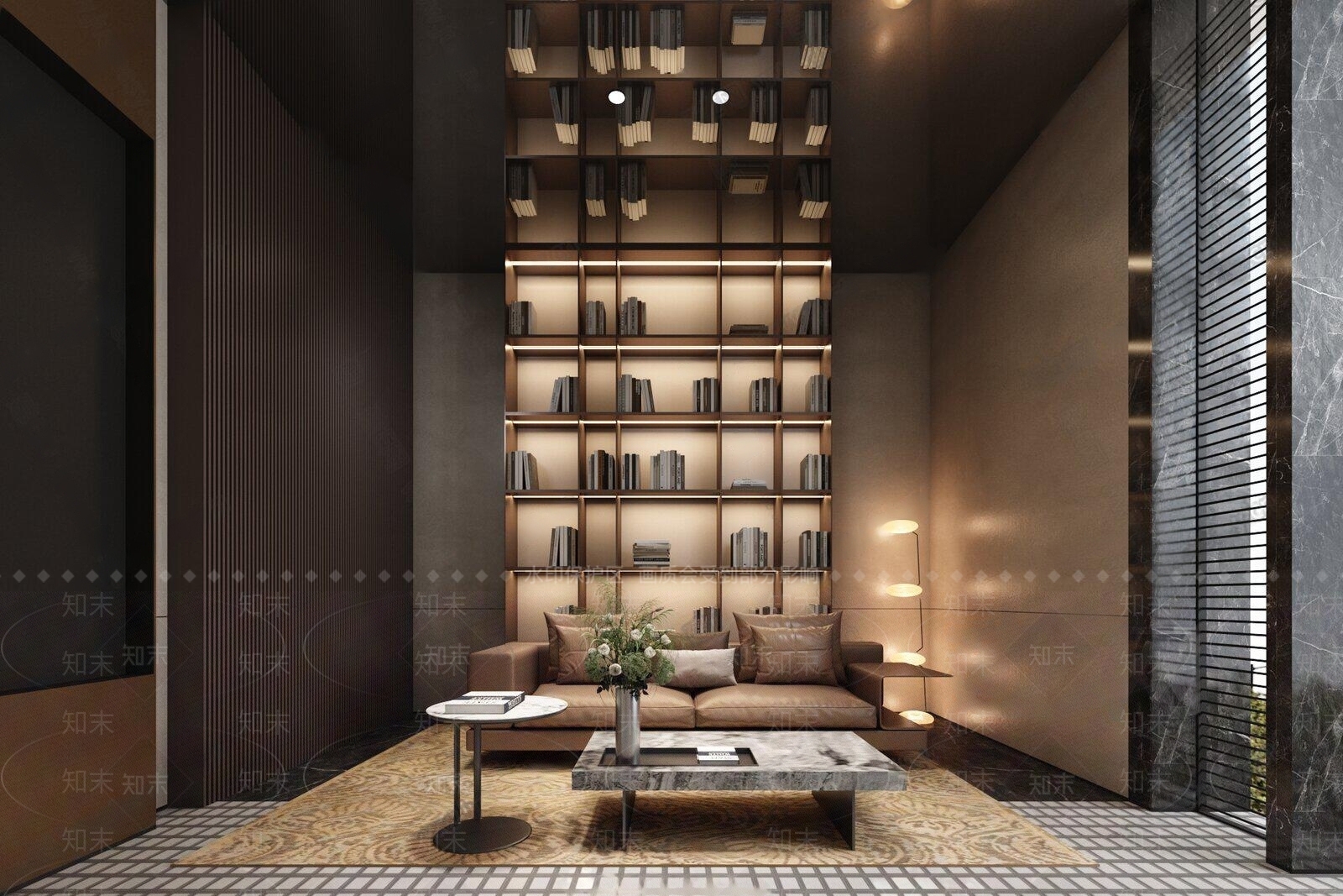 现代会客厅3D模型下载【ID:1141324823】