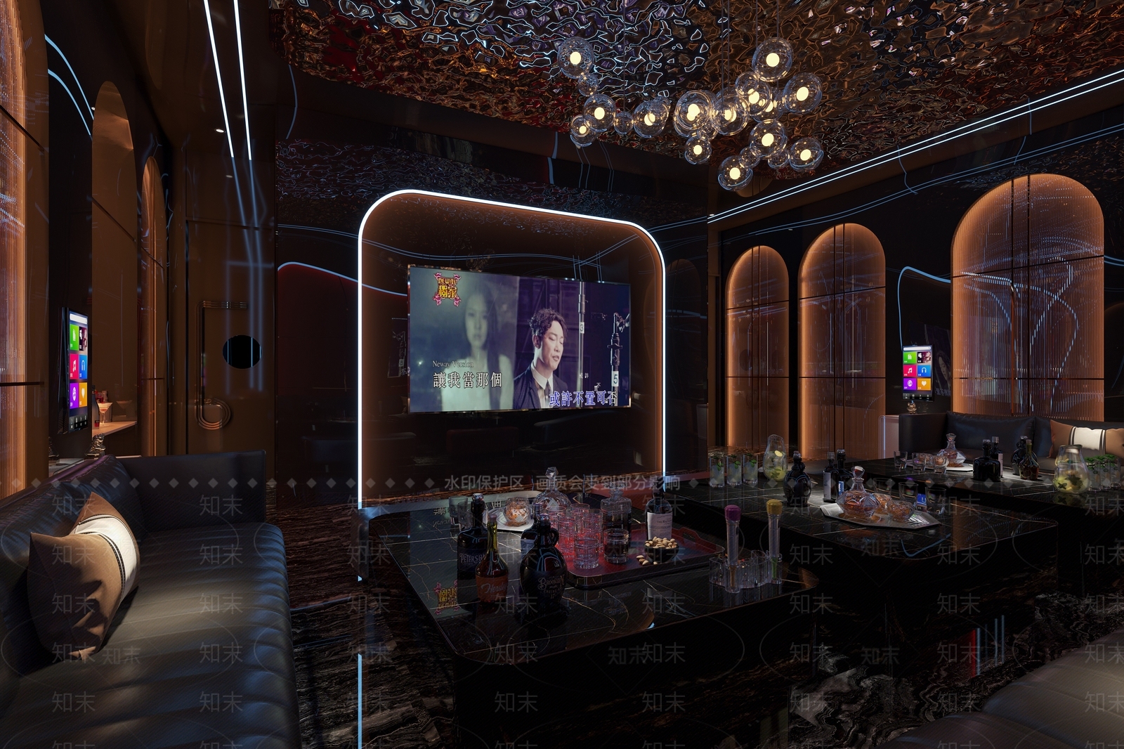 现代KTV包间3D模型下载【ID:1141324596】