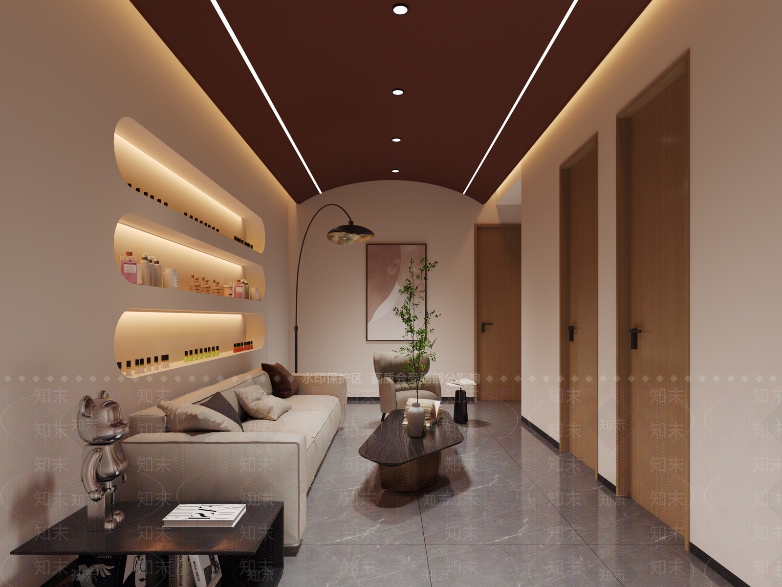 现代美容SPA店3D模型下载【ID:1141332562】
