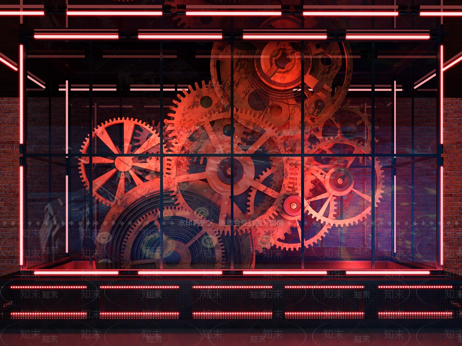 现代KTV酒吧室内3D模型下载【ID:1141334628】