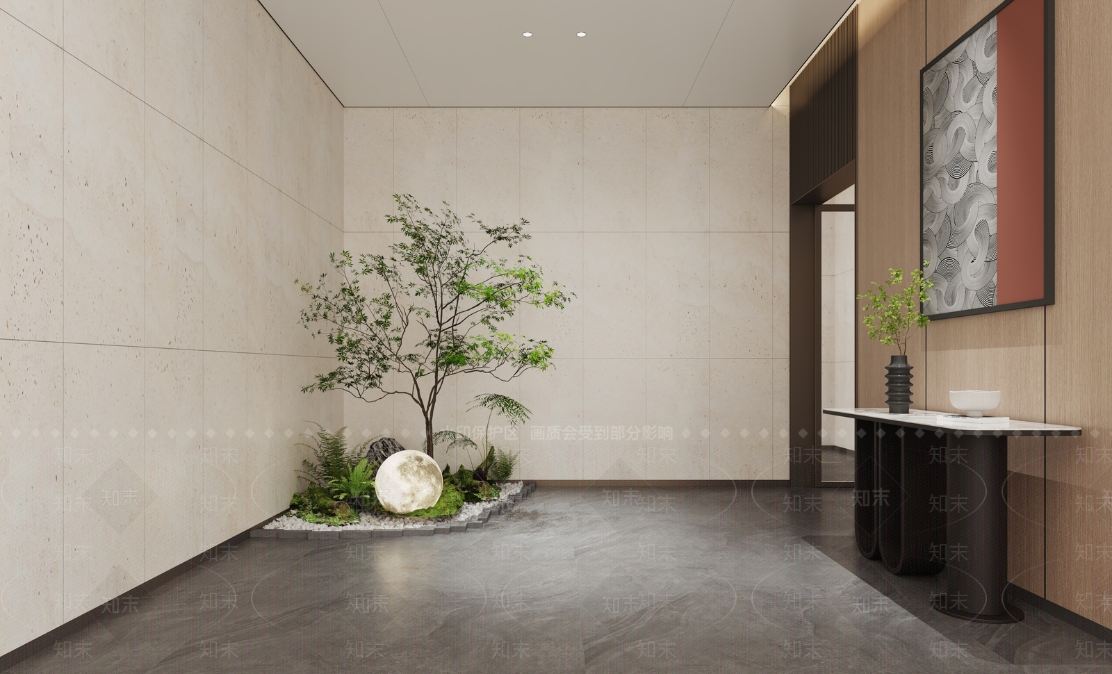 现代电梯厅3D模型下载【ID:1141342259】
