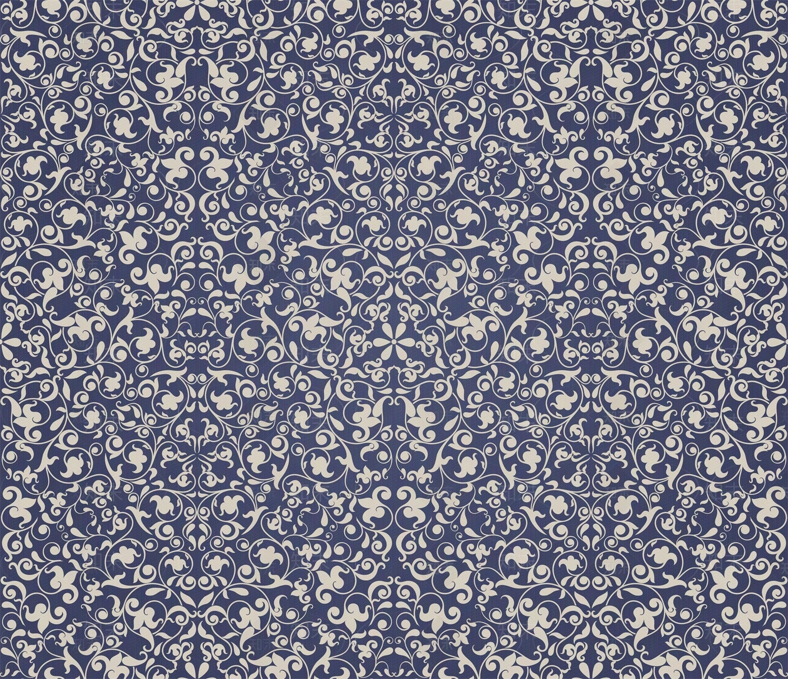 欧式蓝色墙布贴图下载【ID:1141349729】