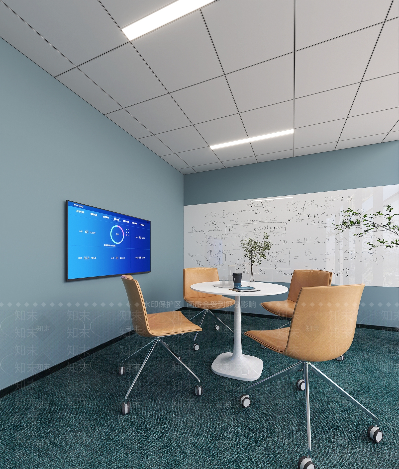 现代洽谈室3D模型下载【ID:1141350221】