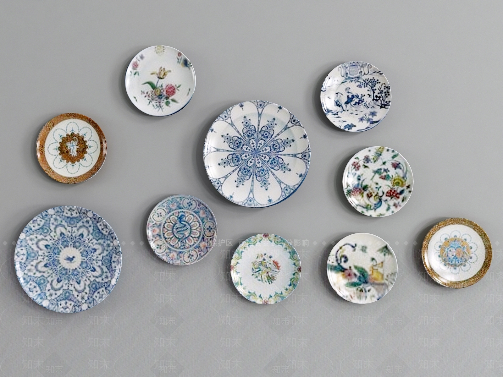 陶瓷器皿3D模型下载【ID:1164198437】