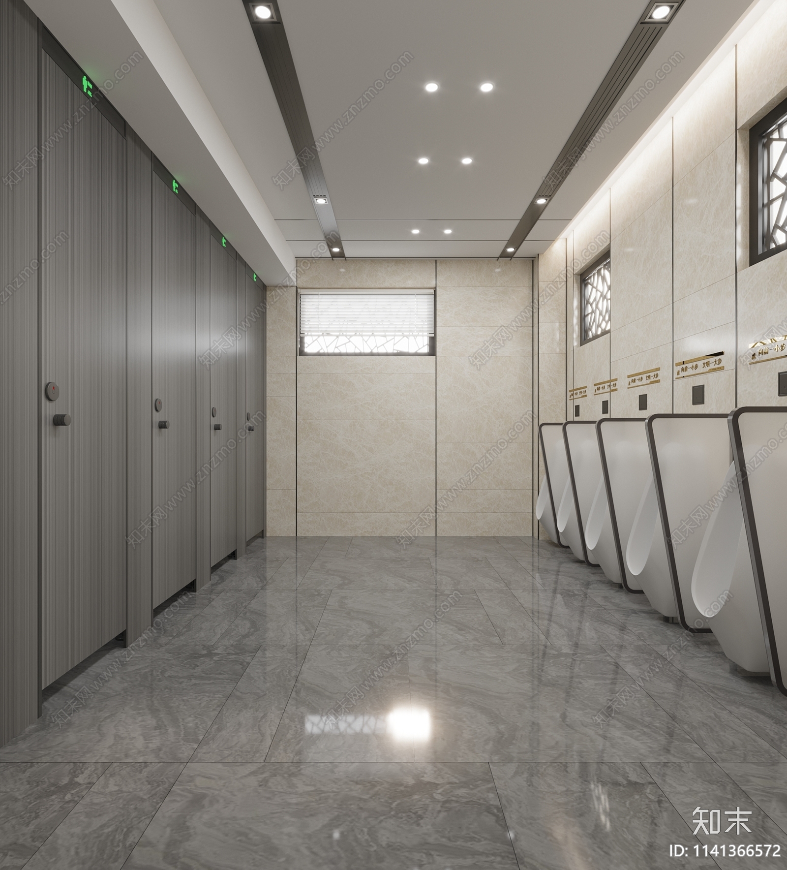 公共卫生间装修施工图下载【ID:1141366572】