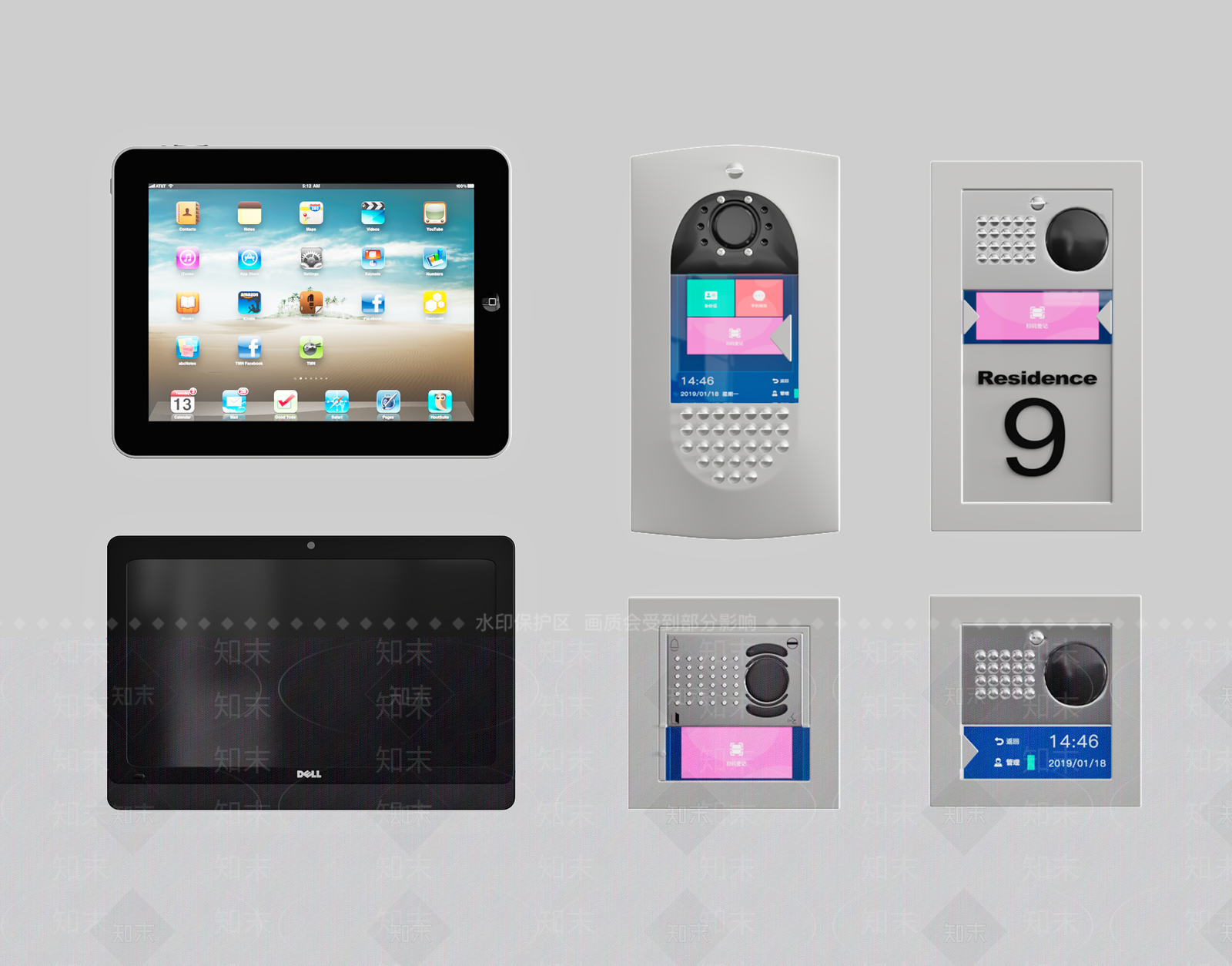 现代可视门铃SU模型下载【ID:1141368963】