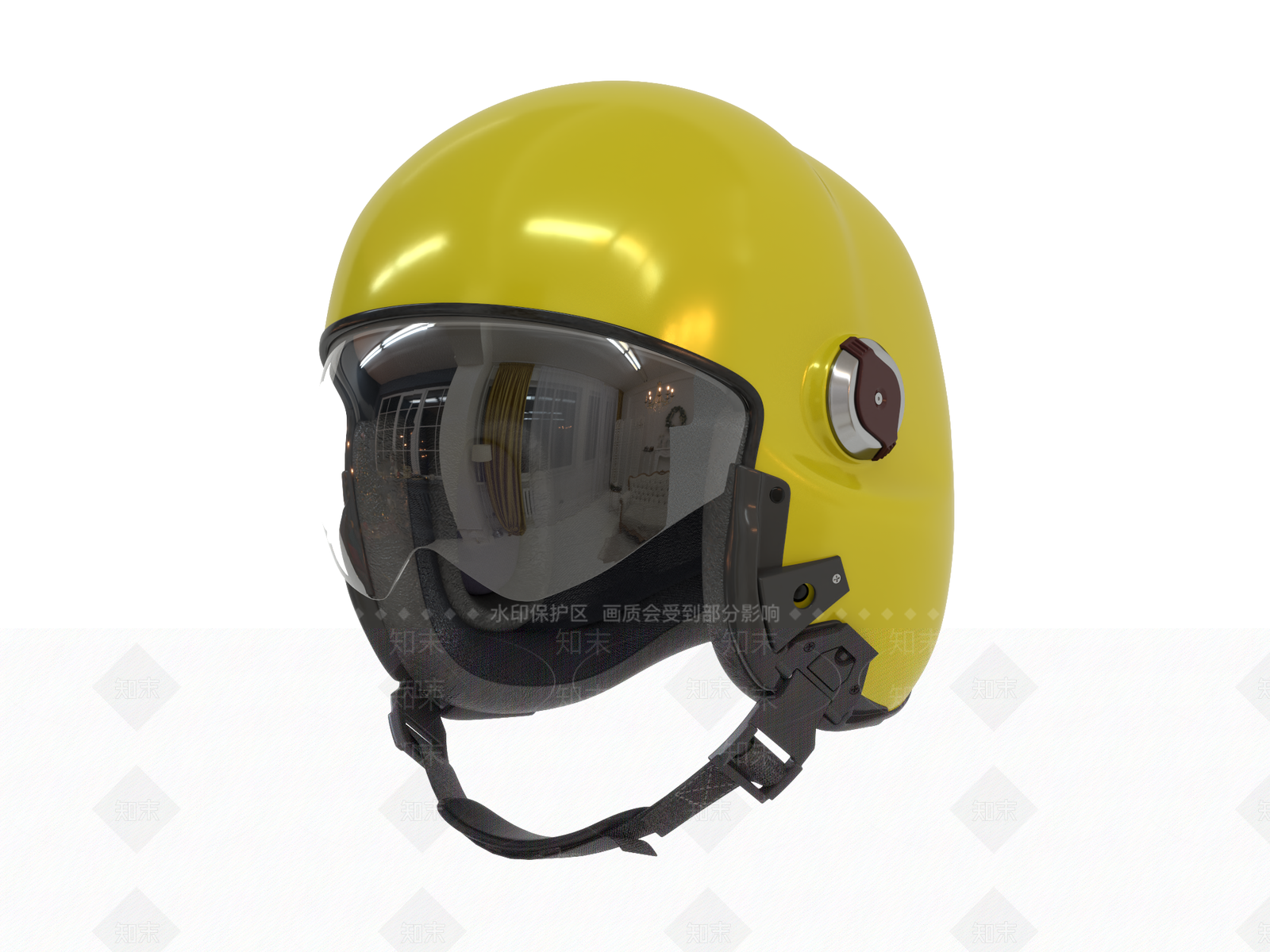 摩托车头盔3D模型下载【ID:1141370292】