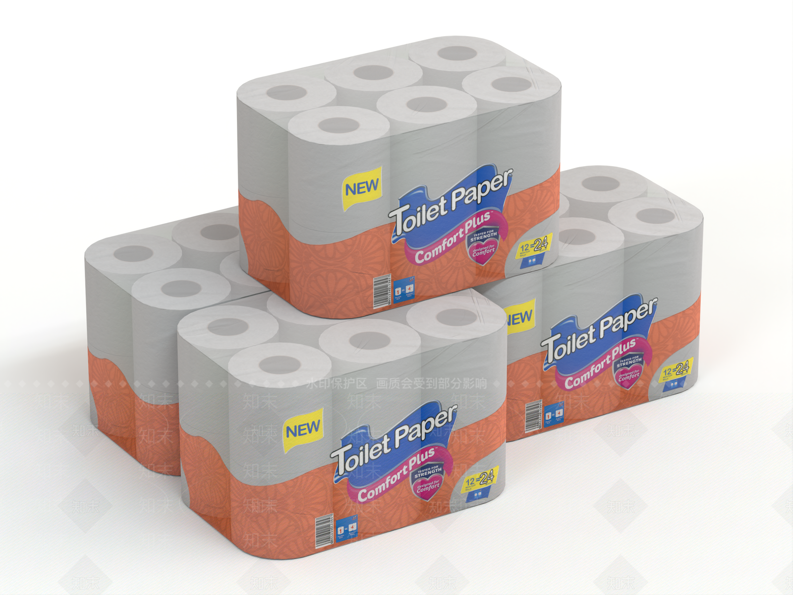 卫生纸3D模型下载【ID:1141370972】