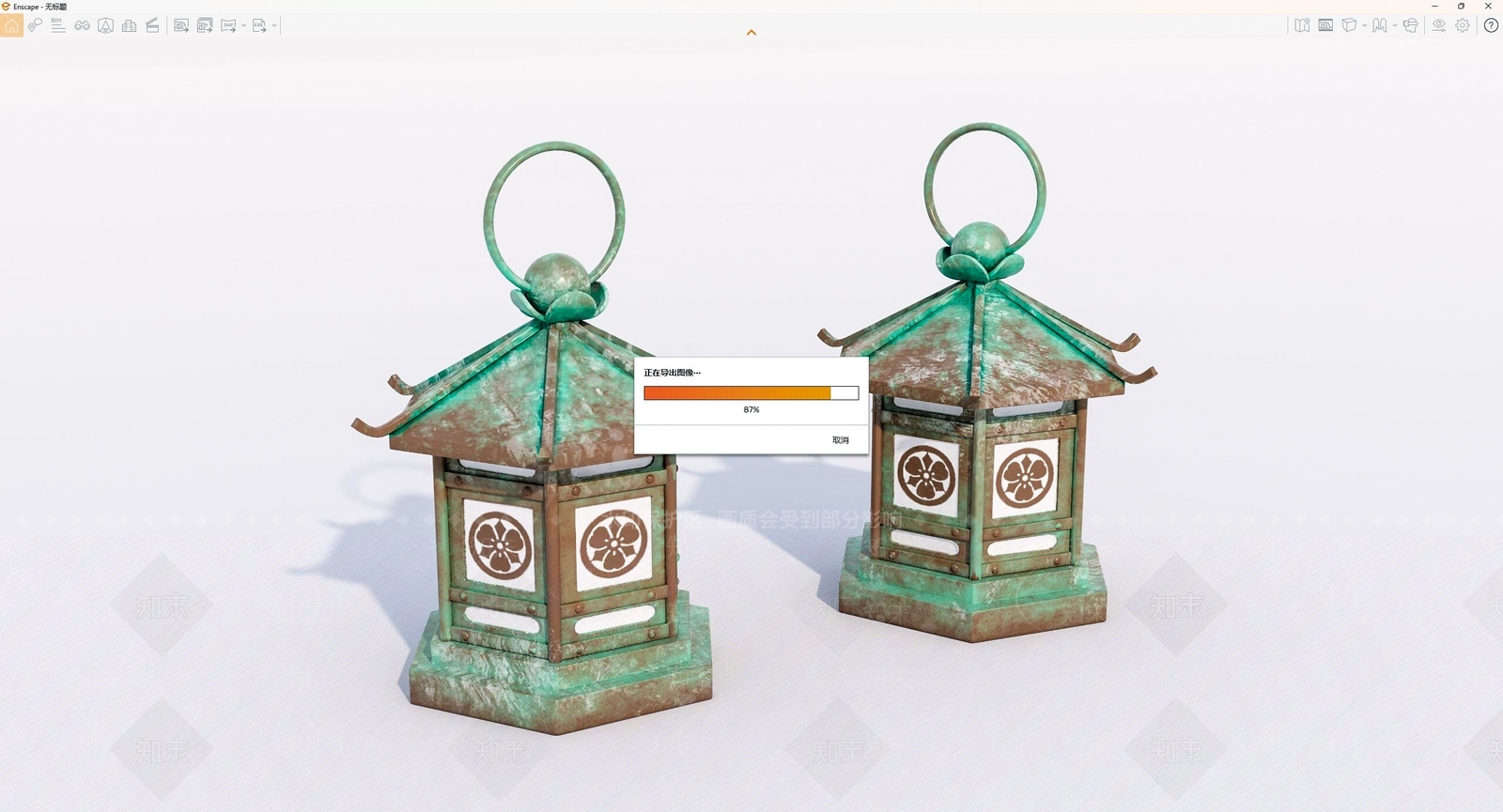 老旧灯笼SU模型下载【ID:1141374901】