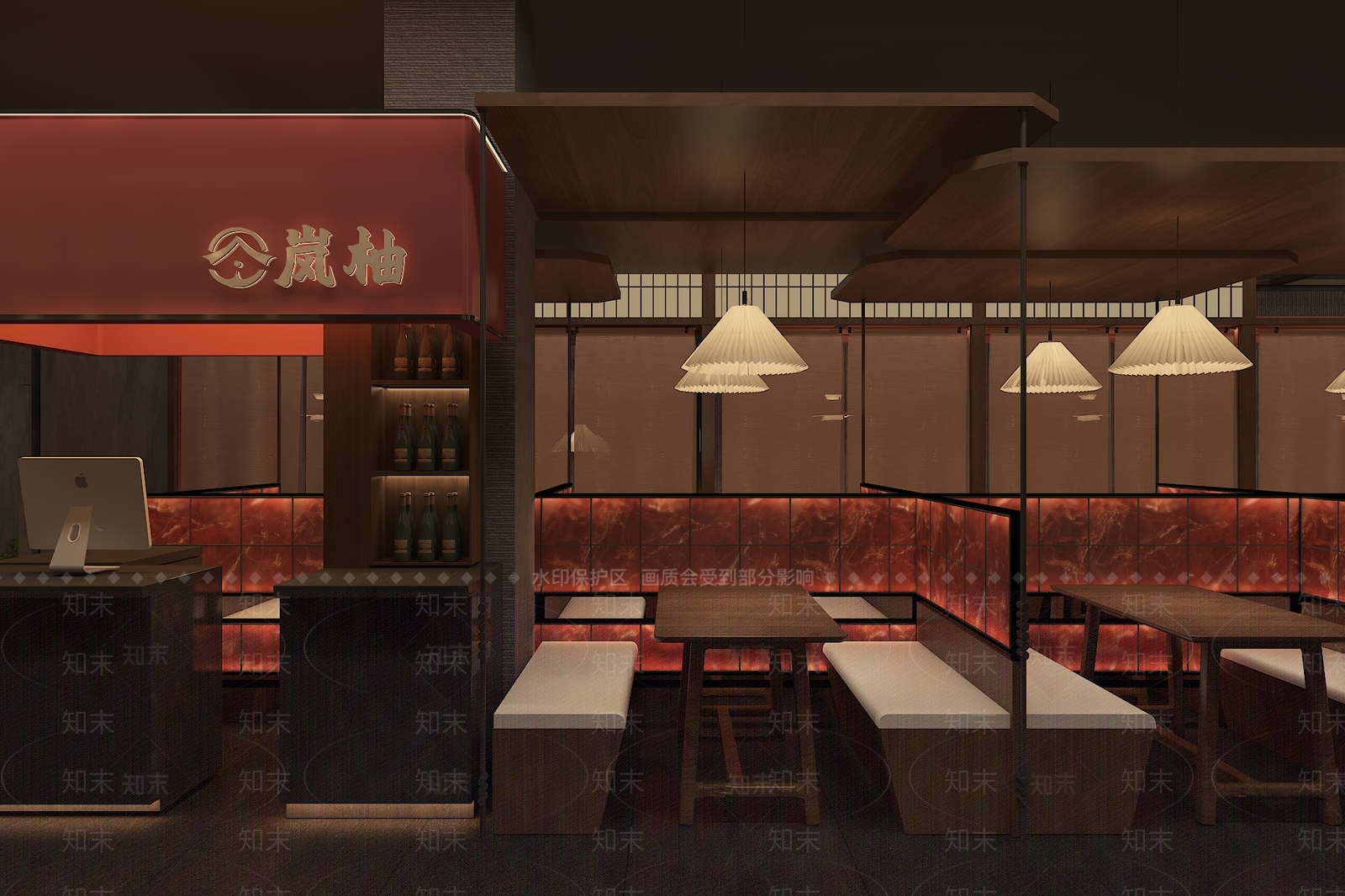 日式餐厅3D模型下载【ID:1141377144】