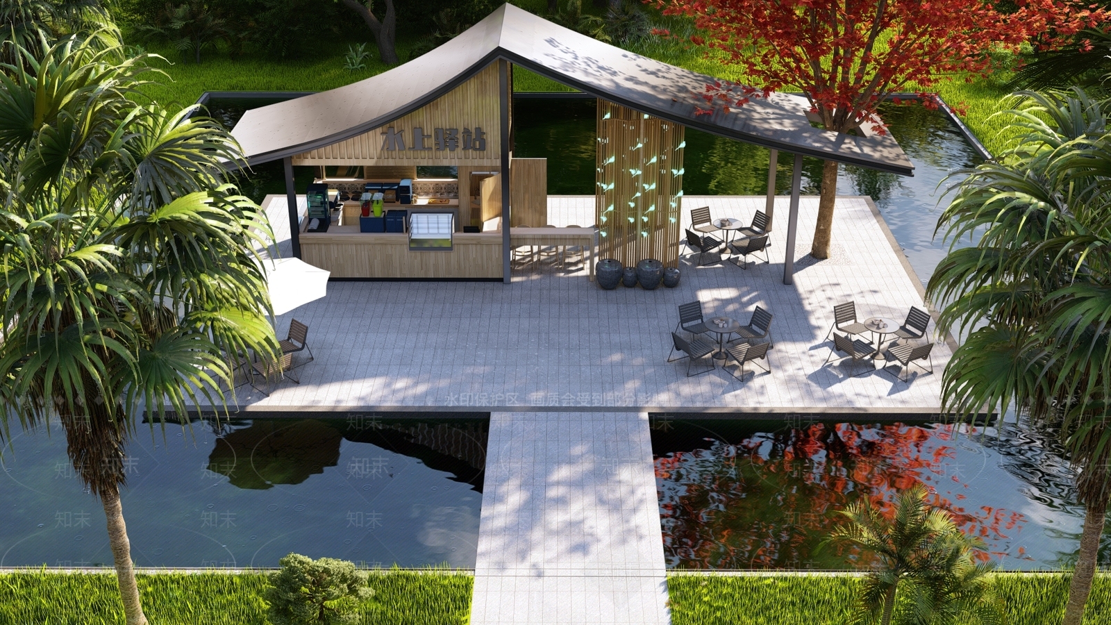 现代其它景观小建筑SU模型下载【ID:1141399891】