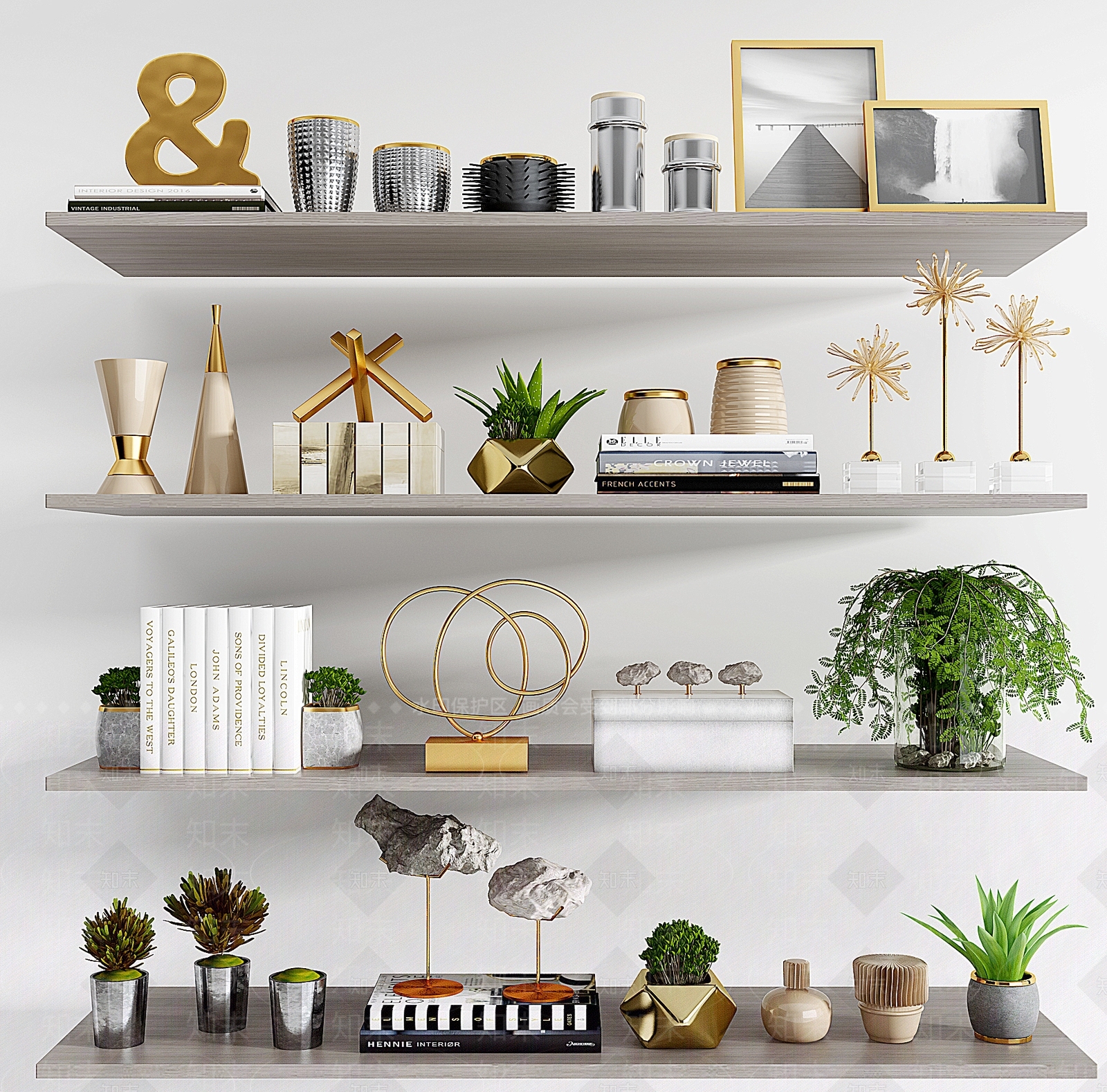 现代工艺品摆件3D模型下载【ID:1177267543】