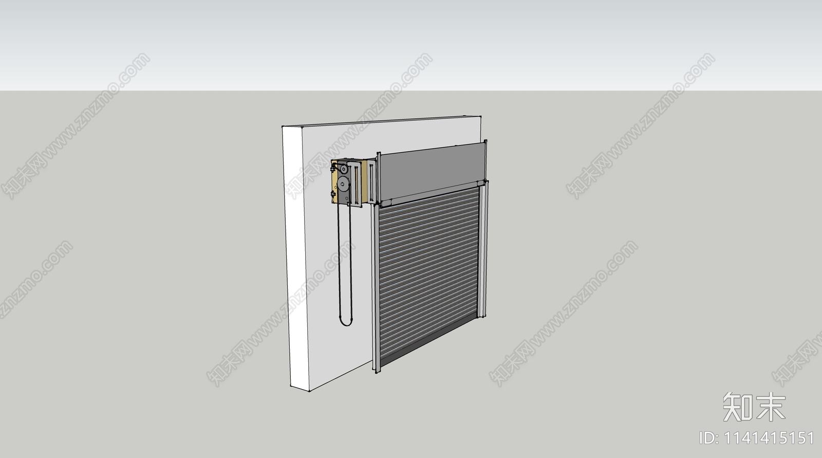 现代卷帘门SU模型下载【ID:1141415151】