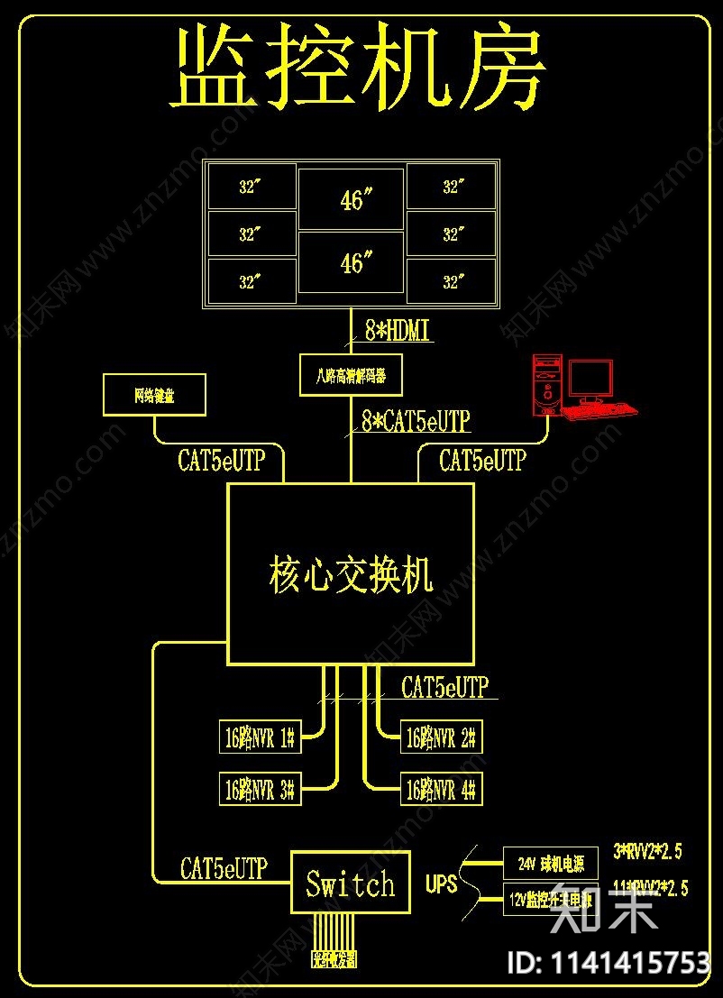 LED屏体安装cad施工图下载【ID:1141415753】