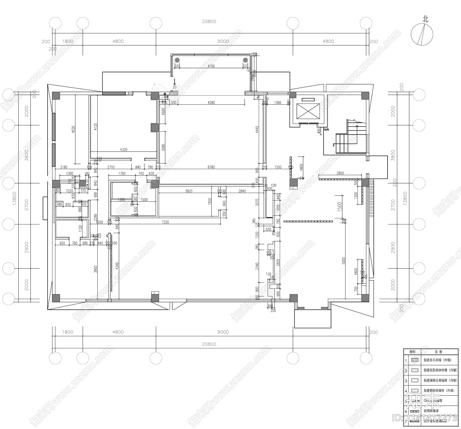 别墅室内装修cad施工图下载【ID:1141417273】