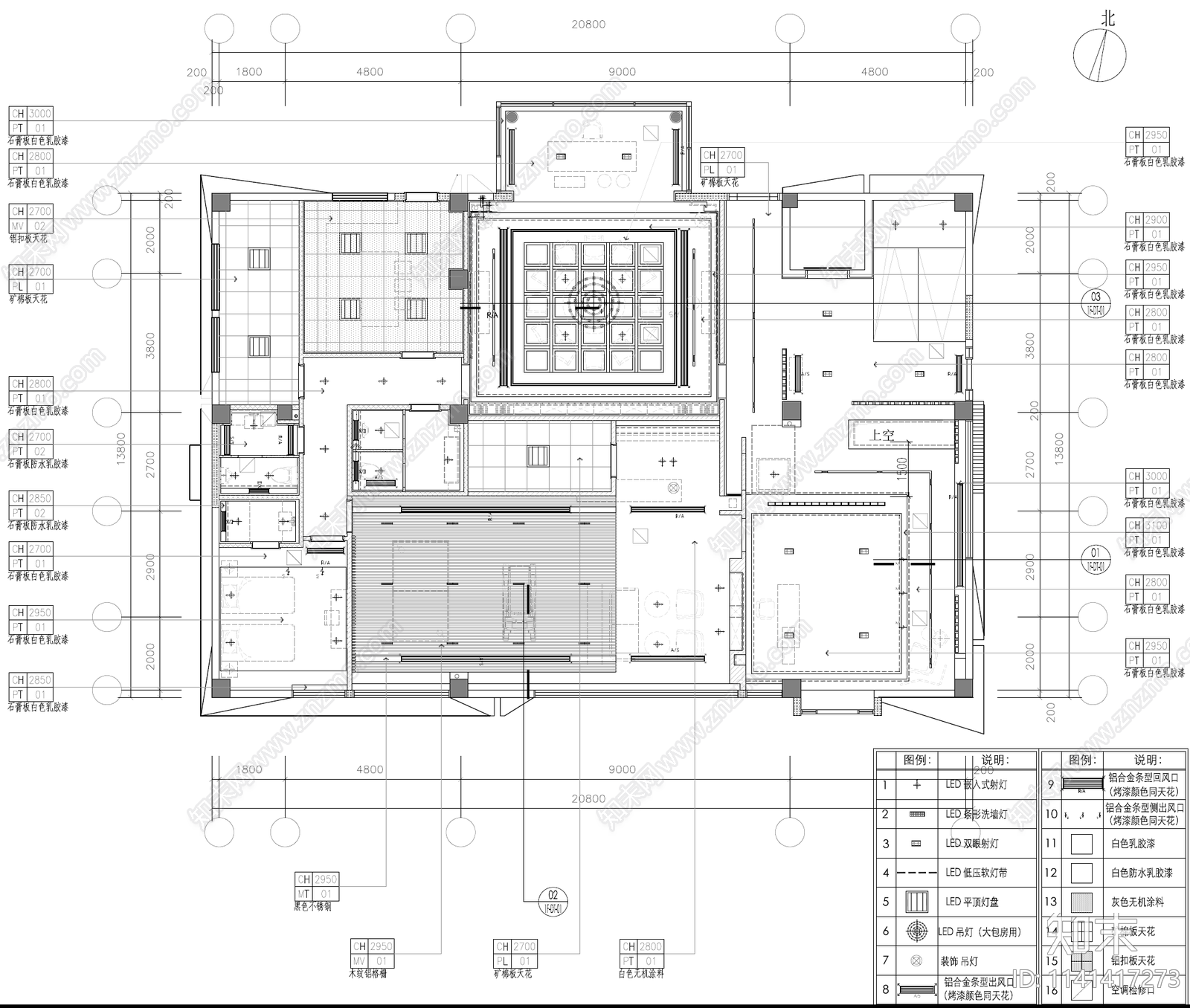 别墅室内装修cad施工图下载【ID:1141417273】