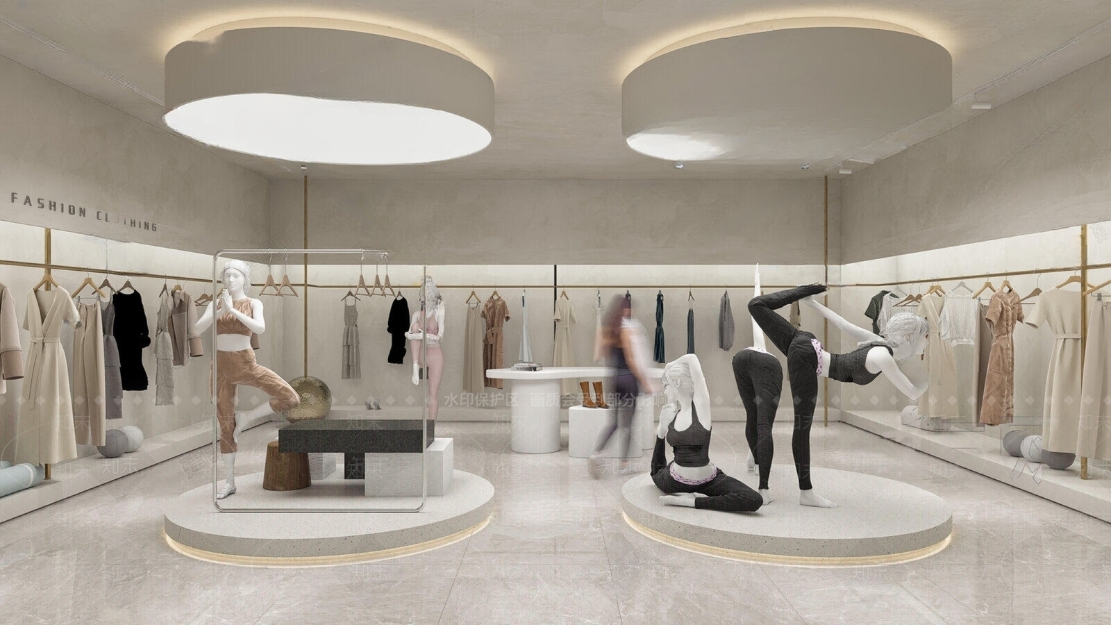 侘寂服装店SU模型下载【ID:1141417949】
