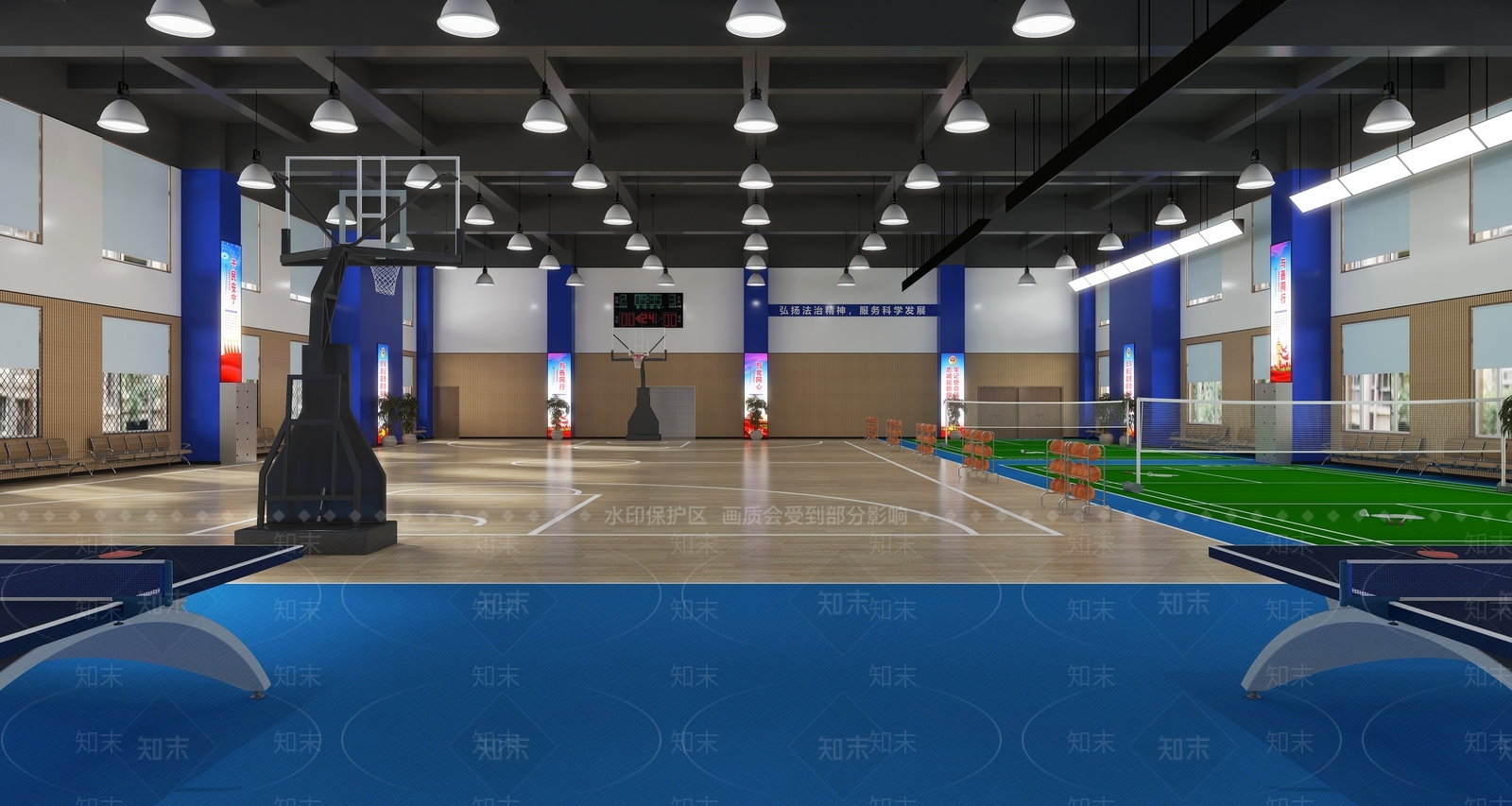 现代球类体育场3D模型下载【ID:1141428860】