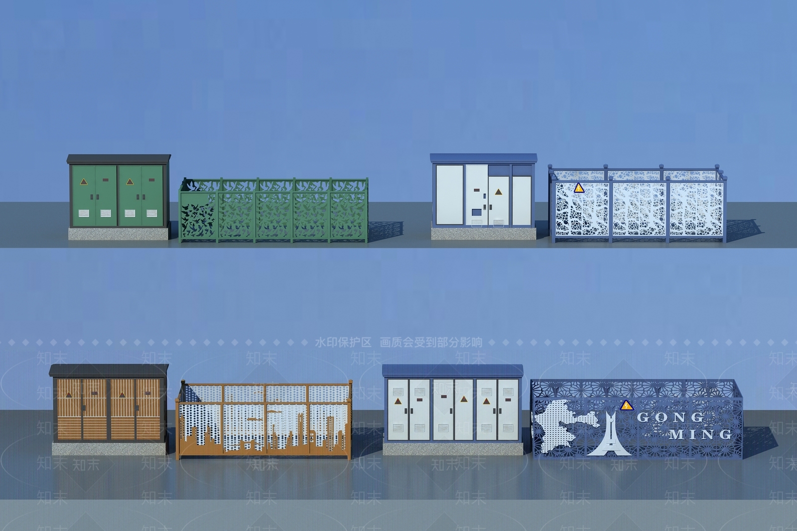 现代配电房3D模型下载【ID:1141428691】