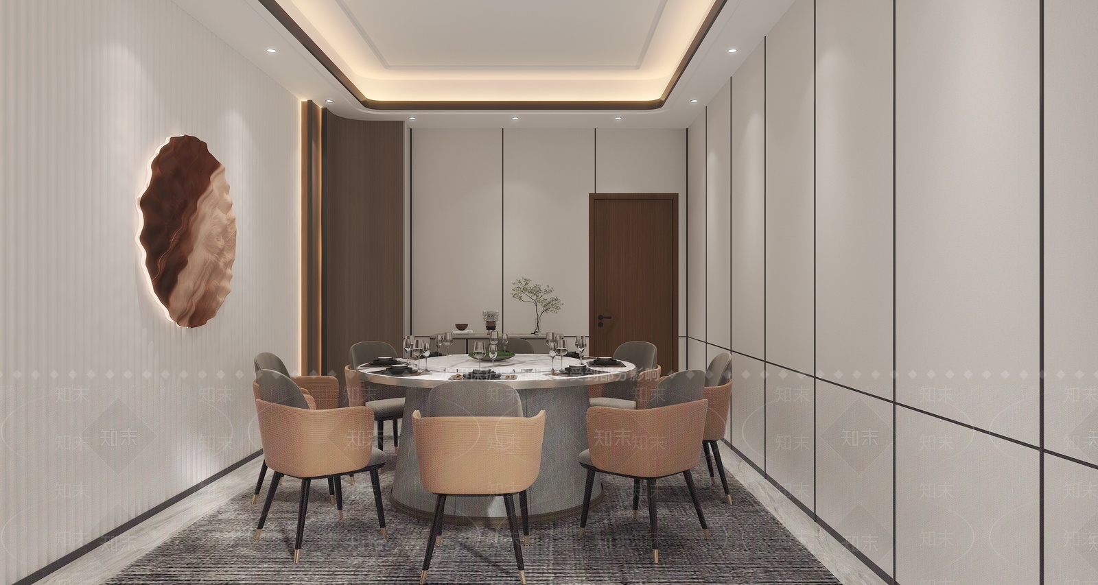 现代包厢3D模型下载【ID:1141429734】_知末3d模型网