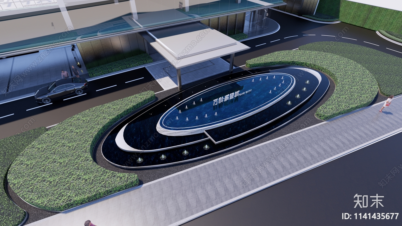 万科溪望城椭圆形水景施工图下载【ID:1141435677】