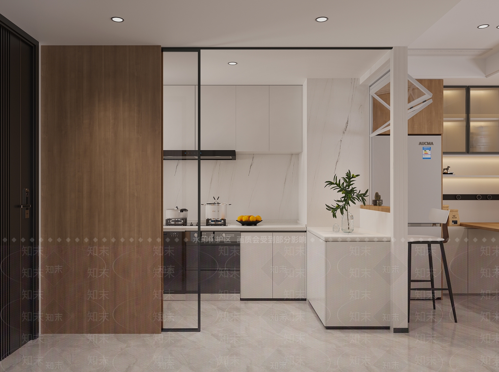 现代公寓客厅3D模型下载【ID:1141436076】