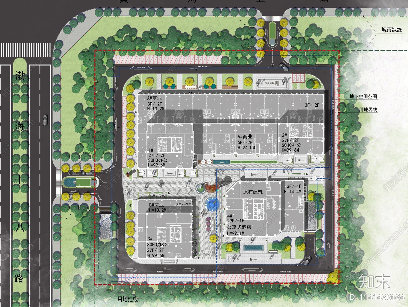 滨州101总部基地景观设计方案文本下载【ID:1141436634】_【知末方案文本库】
