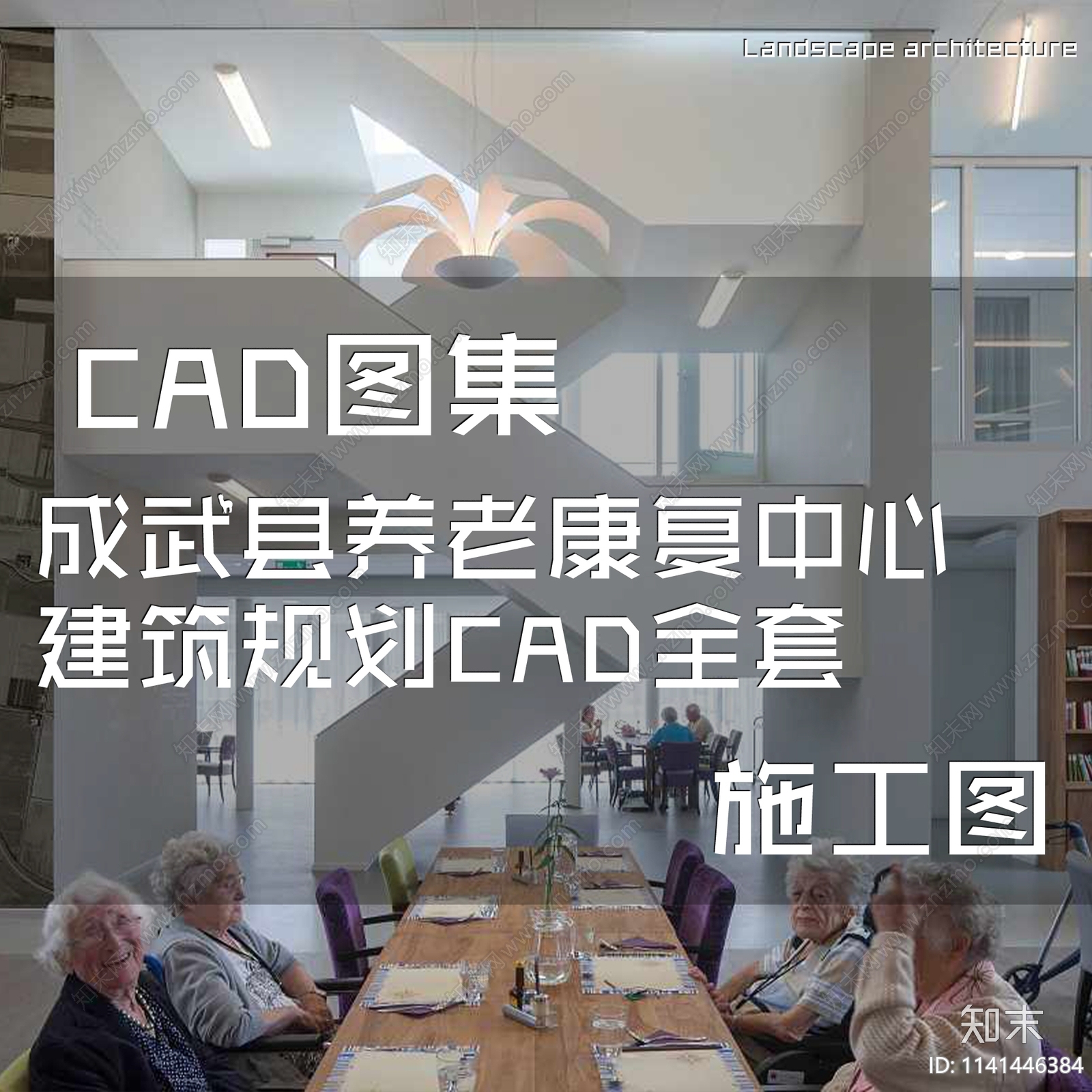 成武县养老康复中心建筑施工图下载【ID:1141446384】