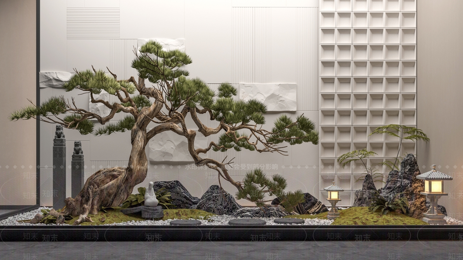 室内景观3D模型精品下载_3dmax模型_知末网