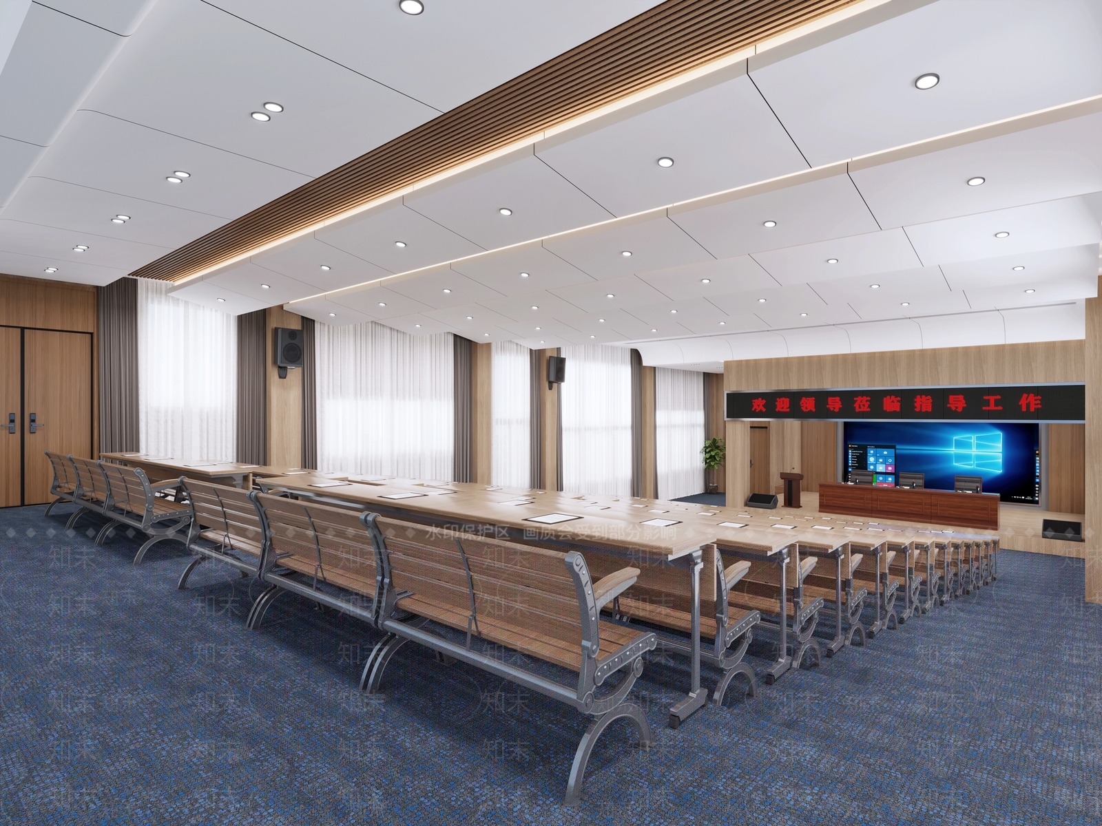 现代报告厅3D模型下载【ID:1141450616】