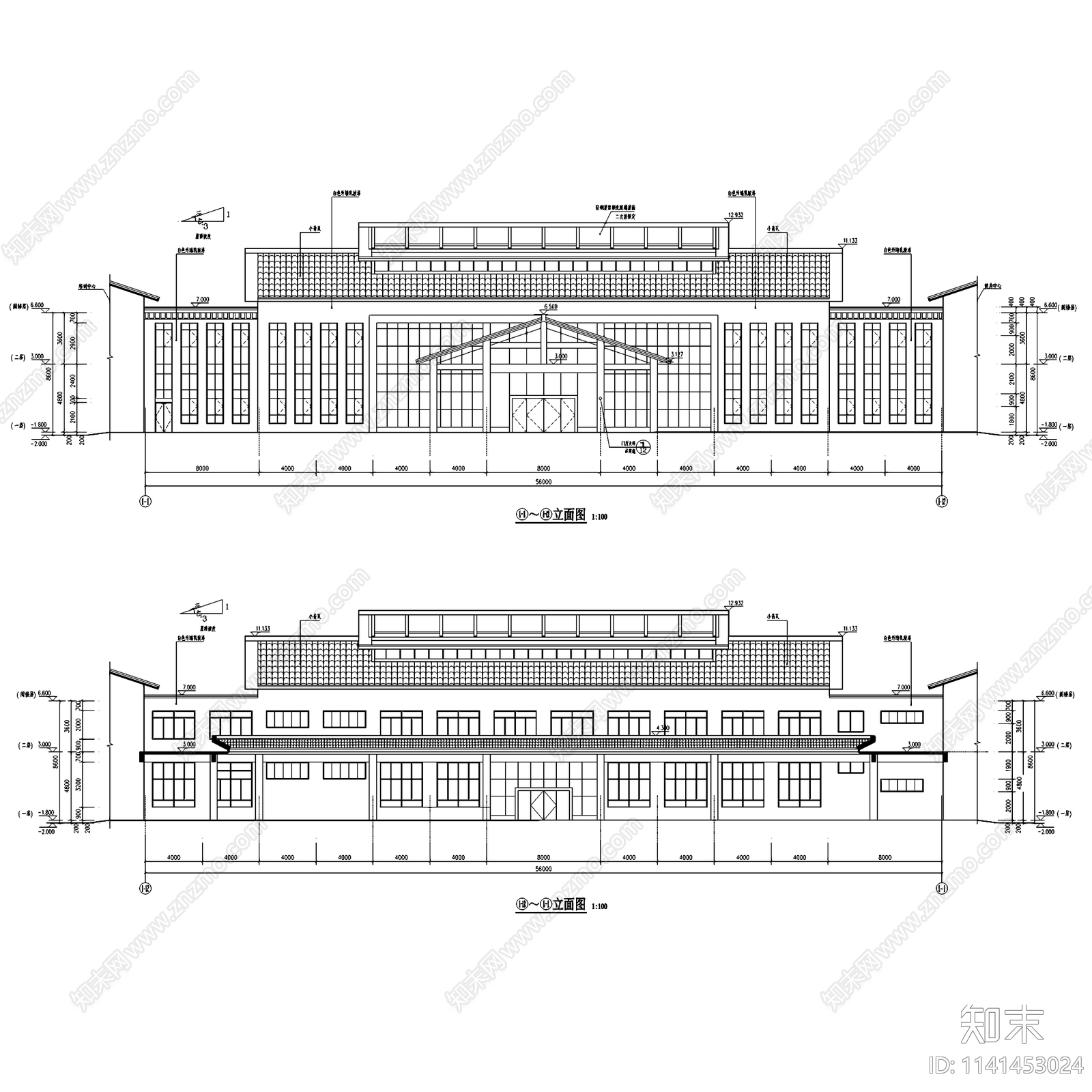 疗养院养老院建筑17套施工图下载【ID:1141453024】