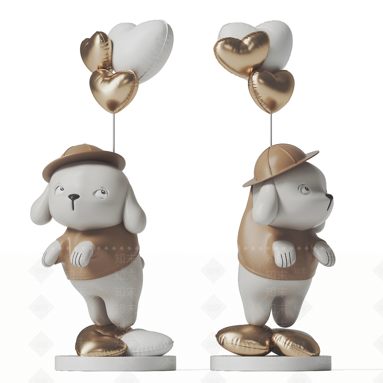 现代小狗3D模型下载【ID:1141456446】