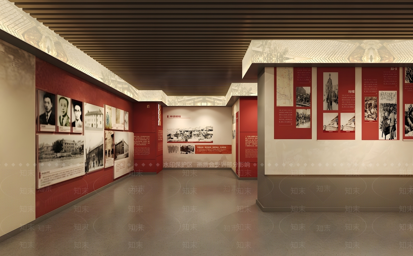 现代党建展厅SU模型下载【ID:1141457569】