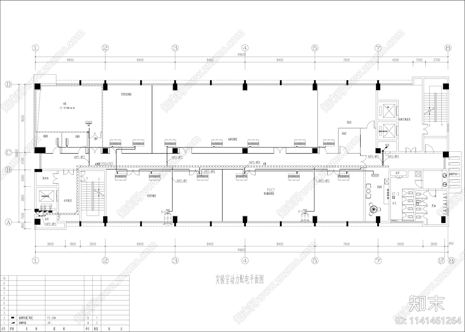 POCT综合测试化学科研实验室室内装修全套cad施工图下载【ID:1141461264】