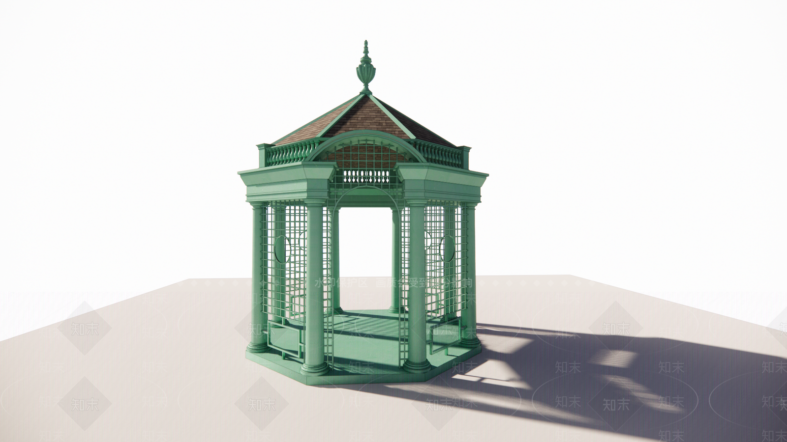 法式亭子SU模型下载【ID:1141462287】