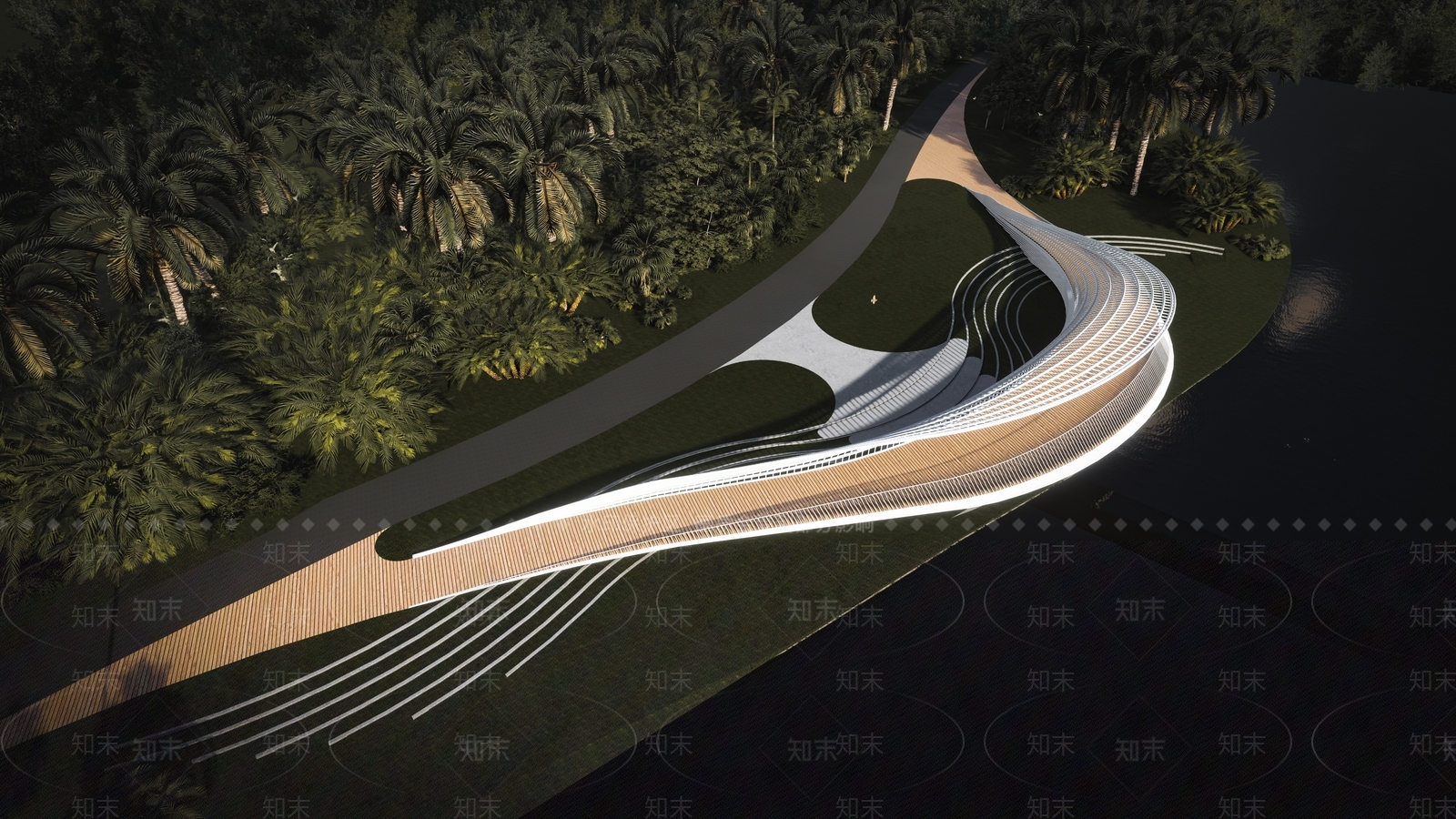现代观景桥3D模型下载【ID:1141464776】
