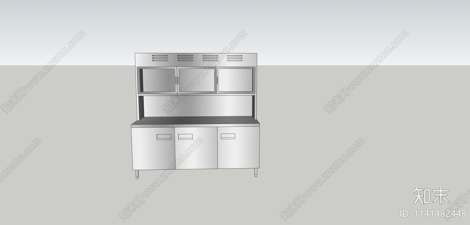 厨具子母冰箱SU模型下载【ID:1141482448】