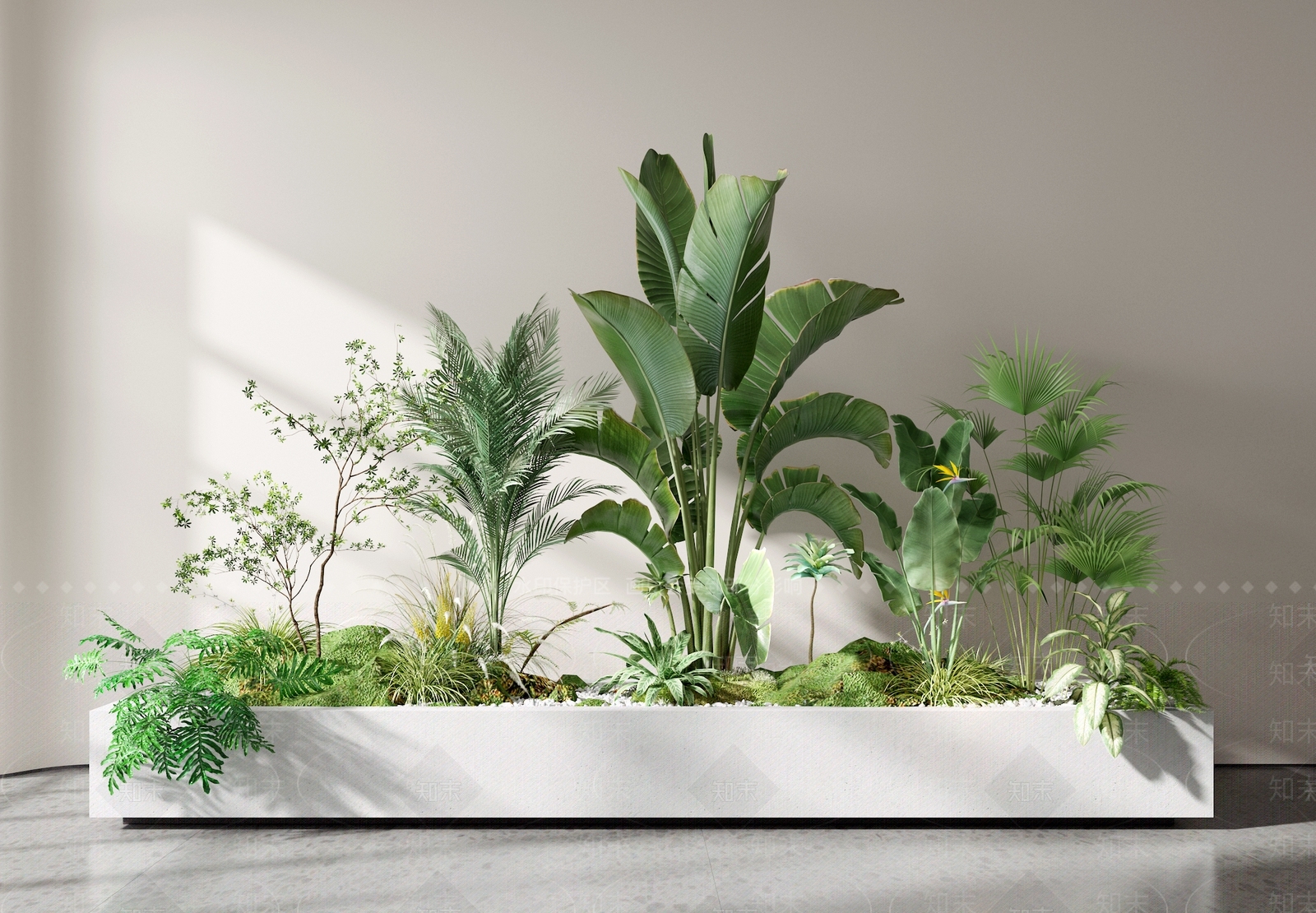 植物堆3D模型下载【ID:1141483795】