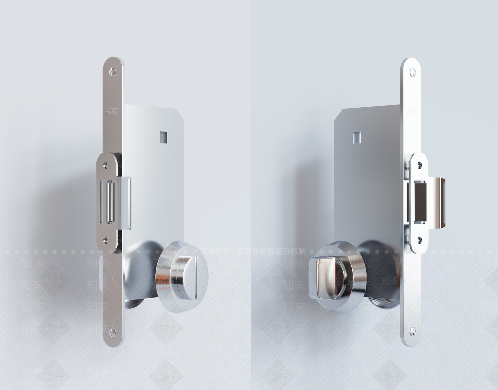 现代门锁SU模型下载【ID:1141494322】