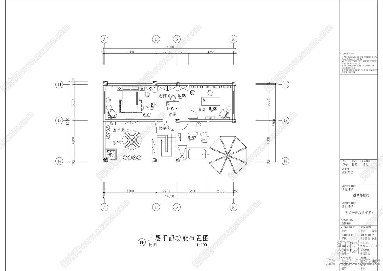 欧式风别墅室内装修cad施工图下载【ID:1141506202】