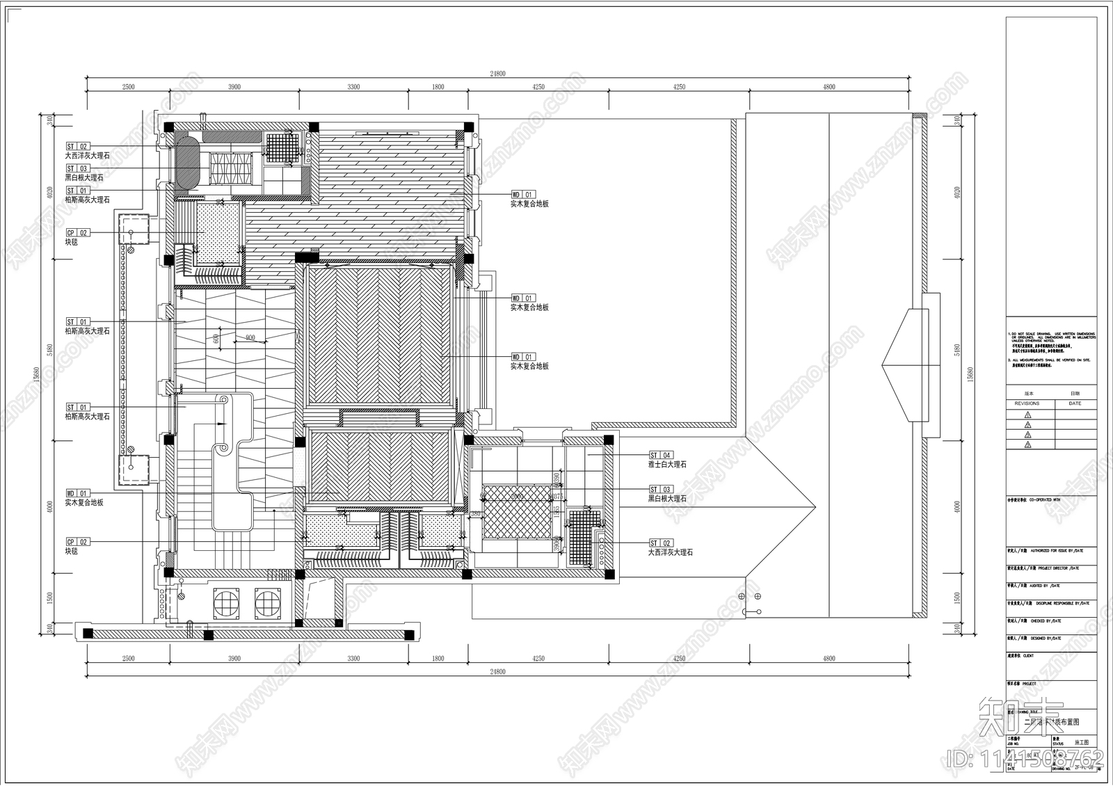 欧式别墅室内装修cad施工图下载【ID:1141508762】