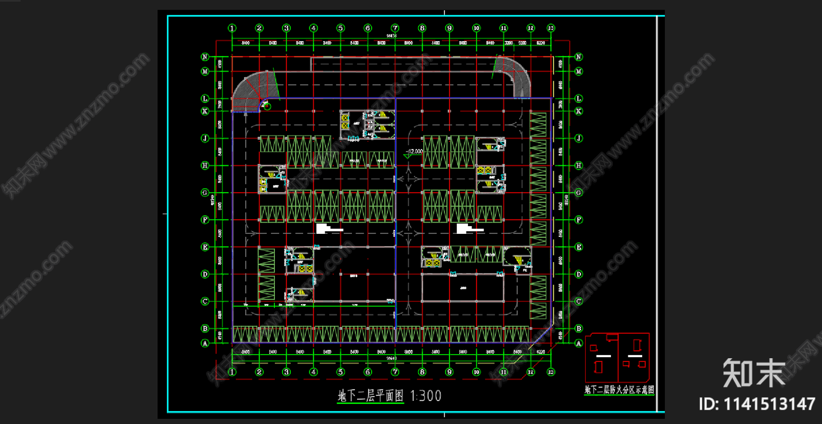 商业综合体建筑cad施工图下载【ID:1141513147】