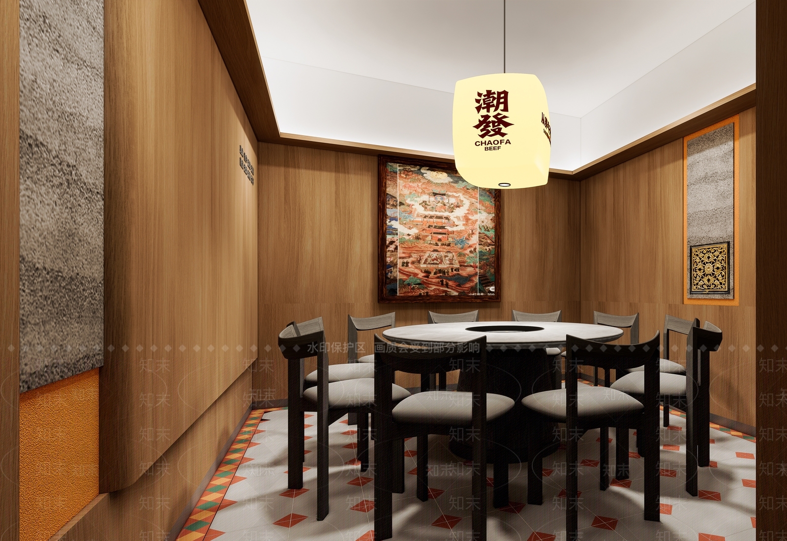 现代快餐店SU模型下载【ID:1141517105】