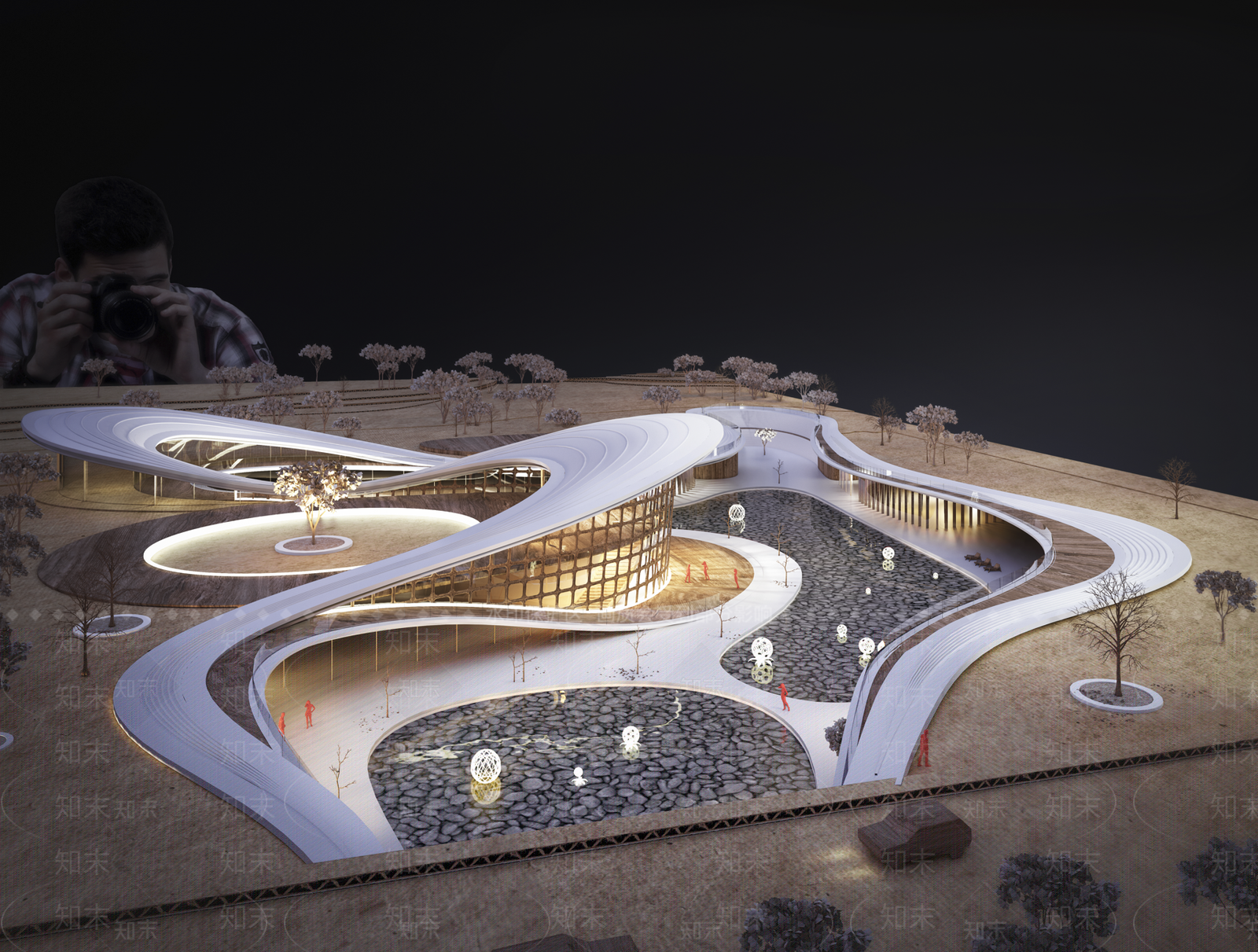 现代建筑手工模型SU模型下载【ID:1141749298】