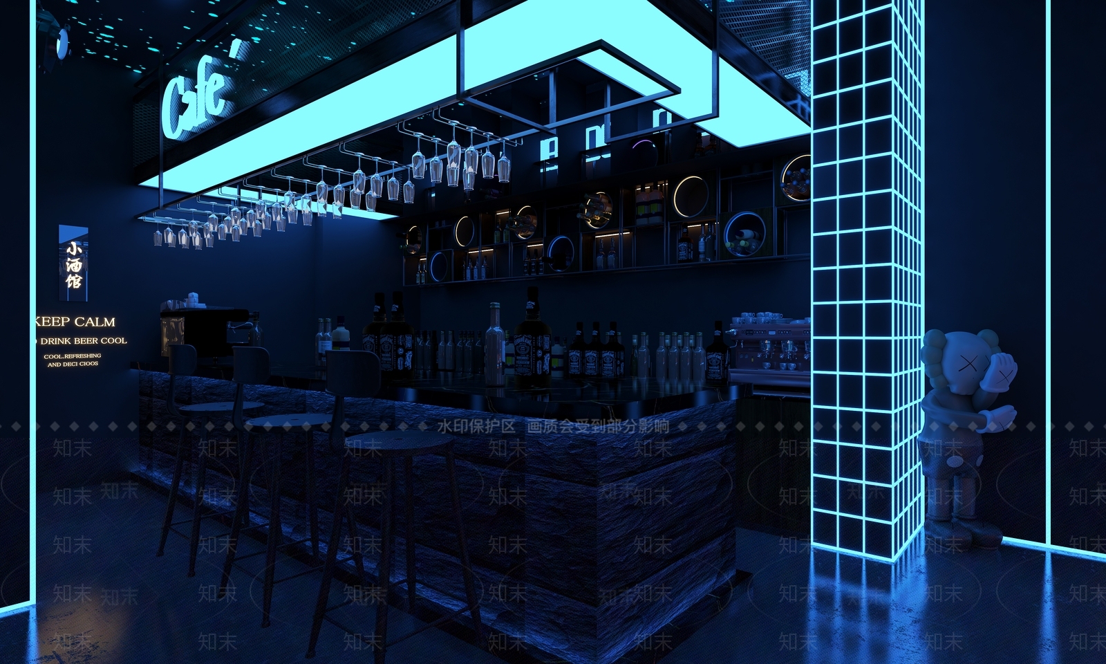 现代酒吧3D模型下载【ID:1141545259】