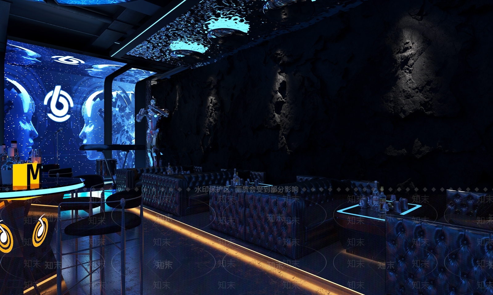 现代酒吧3D模型下载【ID:1141545259】