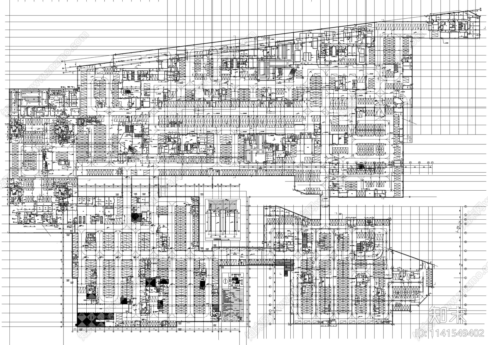 商业街古建筑cad施工图下载【ID:1141549402】